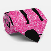 Fitness - fitnessout Gym Sport Roze glitter Stropdas (Opgerold)