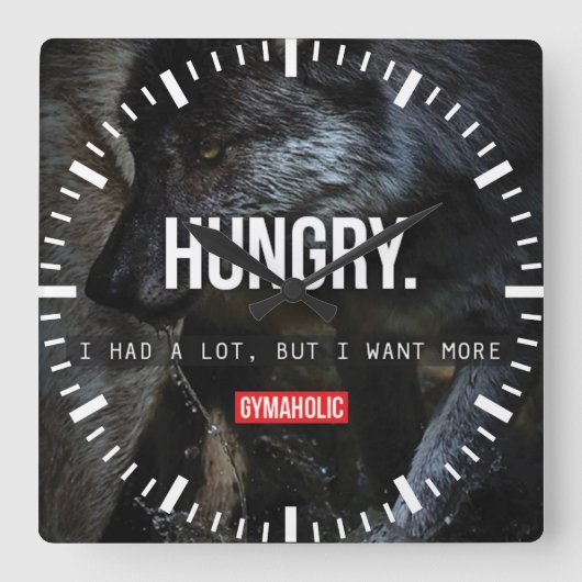 Fitness - fitnessuitdraaiing vierkante klok (Voorkant)