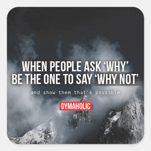 Fitness - fitnessuitdraaiing vierkante sticker (Voorkant)