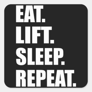 Fitness - fitnessuitdraaiing vierkante sticker