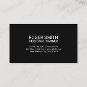 Fitness Flex | Persoonlijke trainer Visitekaartje (Achterkant)