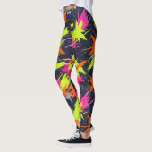 Fitness Fluorescent Sinaasappel Electric Yellow Pi Leggings (Links)