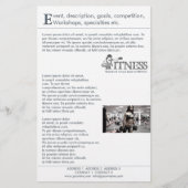 FITNESS ~ Flyer, uitnodiging Flyer (Voorkant)