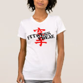 Fitness Freak Dames T-Shirt White Wisdom (Voorkant)