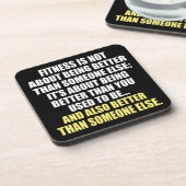 Fitness Funny Motivatie Drankjes Onderzetter (Linkerzijde)