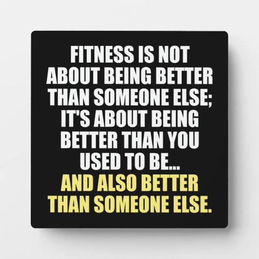Fitness Funny Motivatie Fotoplaat (Voorkant)