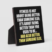 Fitness Funny Motivatie Fotoplaat (Voorkant)