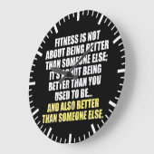 Fitness Funny Motivatie Grote Klok (Hoek)