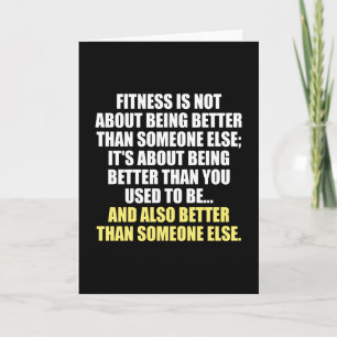 Fitness Funny Motivatie Kaart