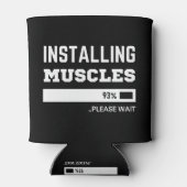 Fitness Funny Workout Muscles installeren Blikjeskoeler (Achterkant)