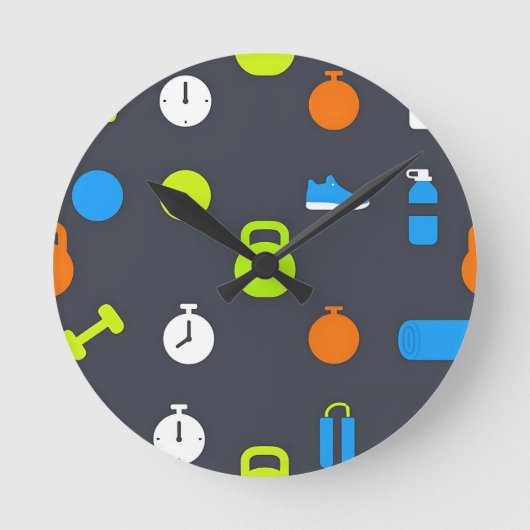Fitness Gear Workout Pattern Ronde Klok (Voorkant)