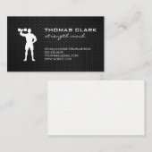Fitness Gewicht Sport Trainer Visitekaartje (Voorkant / Achterkant)