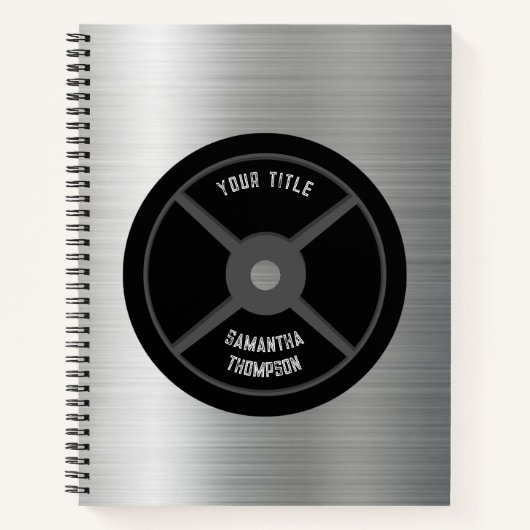 Fitness Gewicht Training Journal Notitieboek (Voorkant)