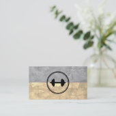 Fitness Gewicht Twee Tone Textuur Visitekaartje (Staand voorkant)