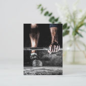 Fitness Gewichtheffen Gym Workout Briefkaart (Staand voorkant)