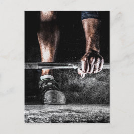 Fitness Gewichtheffen Gym Workout Briefkaart