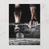Fitness Gewichtheffen Gym Workout Briefkaart (Voorkant)