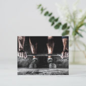 Fitness Gewichtheffen Gym Workout Briefkaart (Staand voorkant)