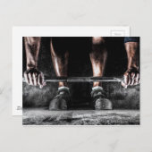 Fitness Gewichtheffen Gym Workout Briefkaart (Voorkant / Achterkant)