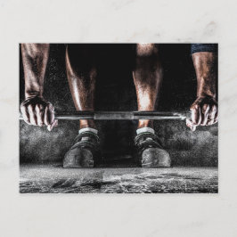 Fitness Gewichtheffen Gym Workout Briefkaart