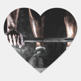 Fitness Gewichtheffen Gym Workout Hart Sticker