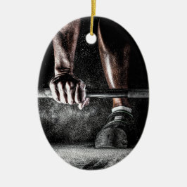 Fitness Gewichtheffen Gym Workout Keramisch Ornament