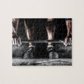 Fitness Gewichtheffen Gym Workout Legpuzzel (Horizontaal)