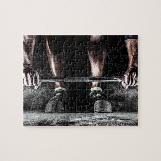 Fitness Gewichtheffen Gym Workout Legpuzzel (Horizontaal)
