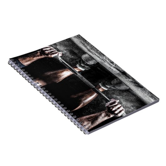 Fitness Gewichtheffen Gym Workout Notitieboek (Rechterzijde)