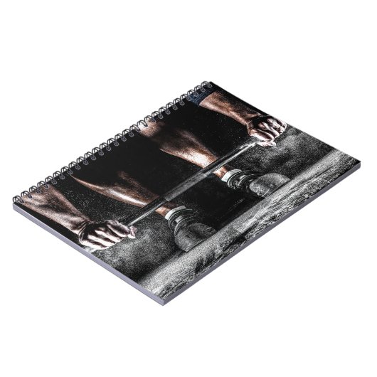 Fitness Gewichtheffen Gym Workout Notitieboek (Linkerzijde)