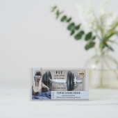 Fitness Gezondheid Personal Trainer Visitekaartje (Staand voorkant)