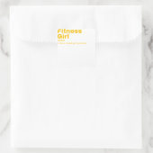 Fitness Girl - Fitness Vierkante Sticker (Tas)