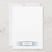 Fitness Girl Invitation Kaart (Achterkant)