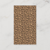 Fitness Girl Personal Trainer Leopard Print Modern Visitekaartje (Achterkant)