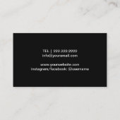 Fitness Girl Personal Trainer Professional Visitekaartje (Achterkant)