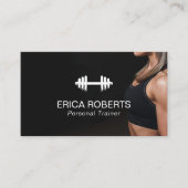 Fitness Girl Personal Trainer Professional Visitekaartje (Voorkant)