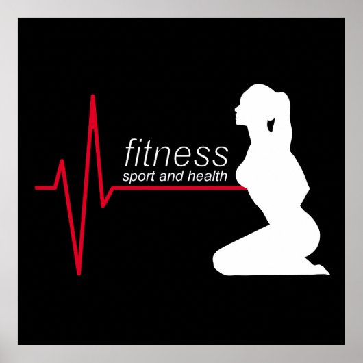 Fitness girl poster (Voorkant)