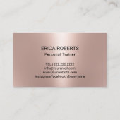 Fitness Girl Roos Gold 10-klasse pass Loyalty (Achterkant)