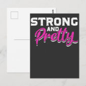 Fitness Girl WeightVrouw Gym Workout Briefkaart (Voorkant / Achterkant)