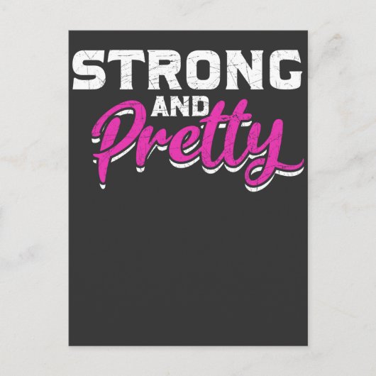 Fitness Girl WeightVrouw Gym Workout Briefkaart (Voorkant)