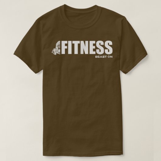 Fitness Gorilla Dumbbell Gym Motivation Fitness T-shirt (Design voorkant)