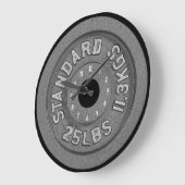 Fitness Grafisch Barbell Achtergrond Grote Klok (Hoek)