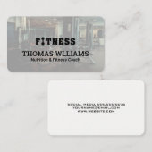 Fitness Gym Achtergrond | Personal Trainer Visitekaartje (Voorkant / Achterkant)