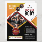 Fitness / Gym Club Flyer Sjabloon (Voorkant / Achterkant)