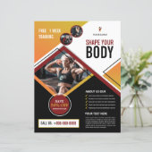 Fitness / Gym Club Flyer Sjabloon (Staand voorkant)