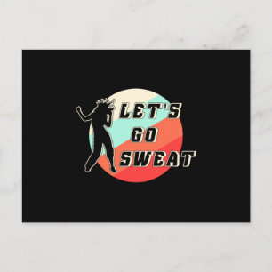 Fitness Gym Dans Dansende Workout Sport Gift Idee Briefkaart