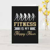 Fitness Gym Dans Dansende Workout Sport Gift Idee Kaart (Gele Bloem)