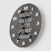 FITNESS GYM EN WORKING MOTIVATIE GROTE KLOK (Hoek)