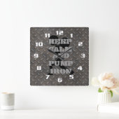 FITNESS GYM EN WORKING MOTIVATIE VIERKANTE KLOK (Huis)