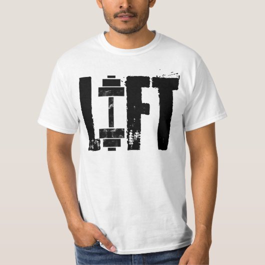 FITNESS GYM EN WORKOUT LIFT T-SHIRT (Voorkant)